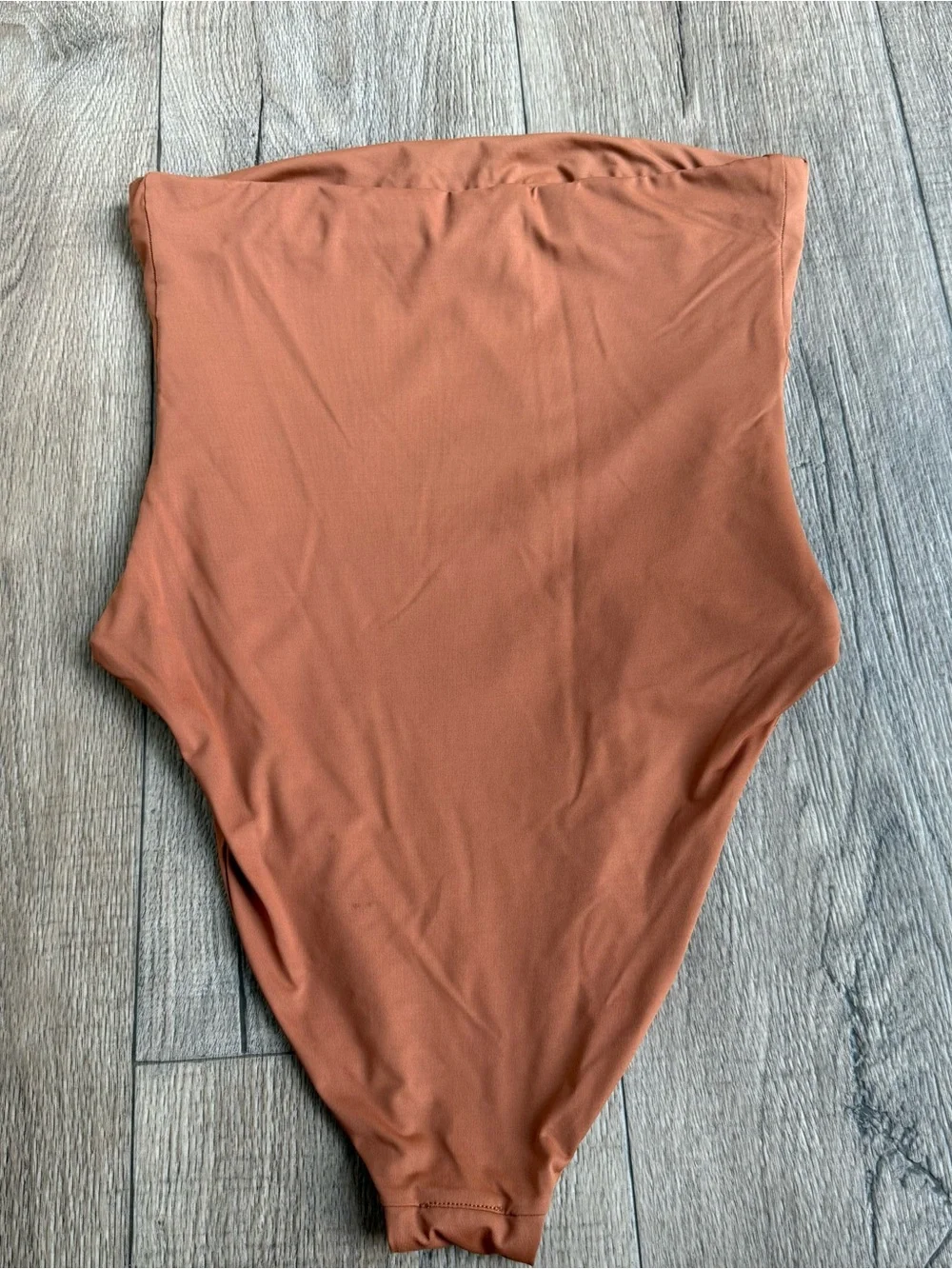 Free People x Toast signature tube one piece swimsuit size large light brown